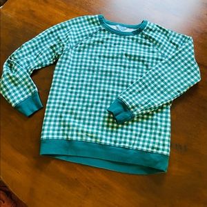 Draper James gingham sweatshirt